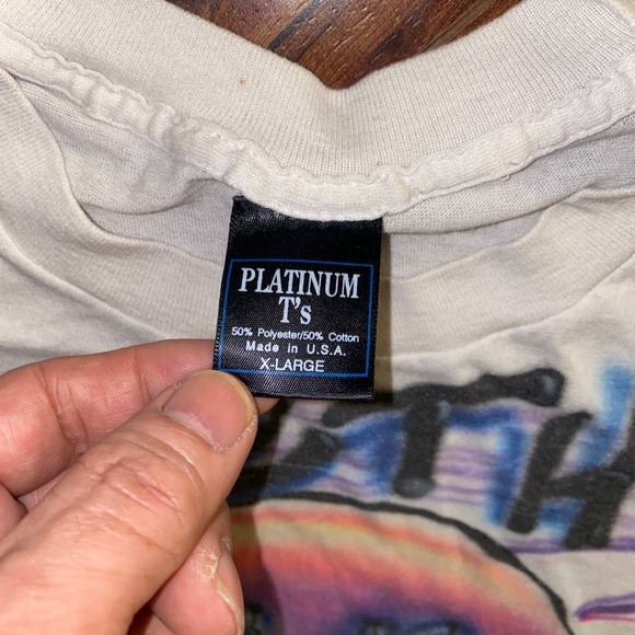 Platinum t’s beth airbrushed tshirt used size XL - Picture 2 of 3